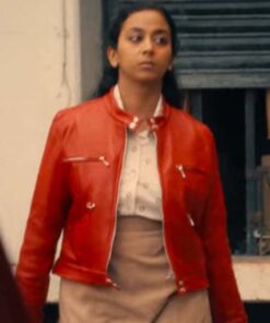 Black Mirror S06 Anjana Vasan Leather Jacket