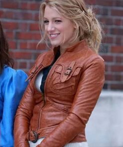 Blake Lively Gossip Girl Brown Jacket