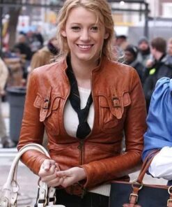 Blake Lively Gossip Girl Brown Jacket