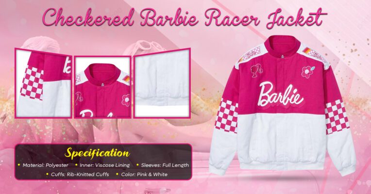 Checkered Barbie Racer Jacket