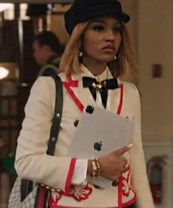 Gossip Girl S02 Savannah Lee Smith Red Piping White Blazer