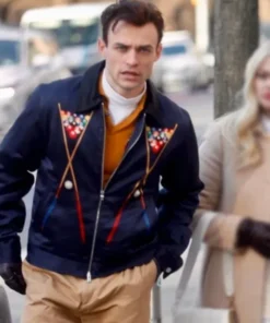 Gossip Girl Season 02 Thomas Doherty Billiards Printed Jacket