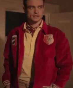 Thomas Doherty Gossip Girl Red Wool Jacket
