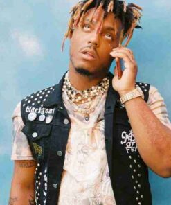 Juice Wrld Black Denim Vest