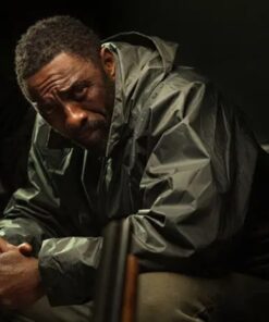 Luther The Fallen Sun 2023 Idris Elba Black Jacket