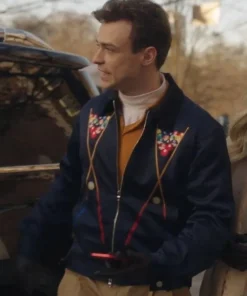 Gossip Girl Season 02 Thomas Doherty Billiards Printed Jacket