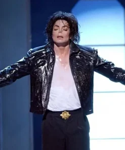 Michael Jackson Beat It Black Jacket front