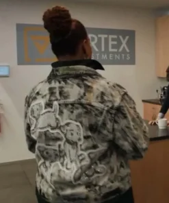 Queen Latifah The Equalizer S03 Denim Jacket back pose