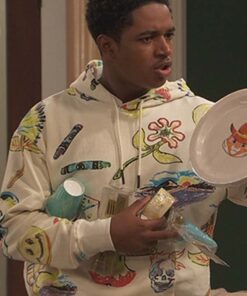 Raven’s Home Issac Ryan White Printed Hoodie