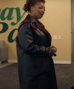 The Equalizer E07 Queen Latifah Black Leather Coat