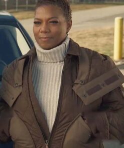 The Equalizer S02 Queen Latifah Quilted Brown Jacket
