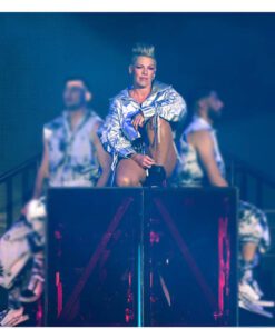 Summer Carnival Tour 2023 P!nk Silver Cropped Jacket