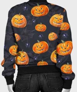 Halloween Pumpkin Printed Jacket