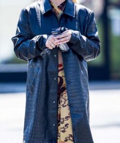 Alabama Barker Black Leather Coat