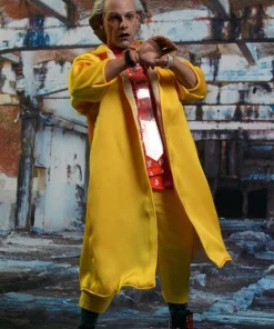Doc Brown Futuristic Yellow Coat with Silver Glasses Back to the Future 2