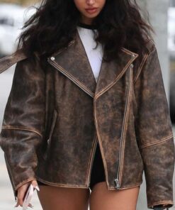 Cindy Kimberly Leather Biker Jacket