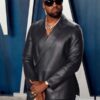Qawach Kanye West Kimono Wrap Leather Blazer