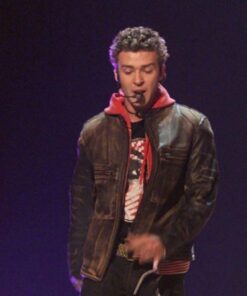 Justin Timberlake Grammy Award Leather Jacket