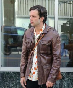Sebastian Stan a Different Man Leather Jacket
