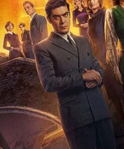 A Haunting In Venice 2023 Riccardo Scamarcio Grey Coat