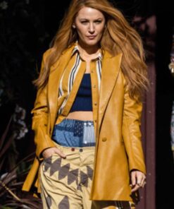 Colleen Hoover’s It Ends With Us 2024 Blake Lively Leather Coat