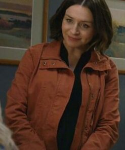 Greys Anatomy Caterina Scorsone Orange Jacket