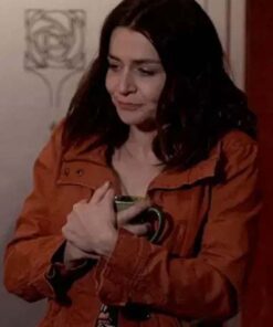 Greys Anatomy Caterina Scorsone Orange Jacket