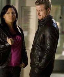 Greys Anatomy Eric Dane Black Leather Jacket
