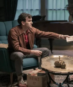 Harry Melling The Queen’s Gambit Leather Jacket