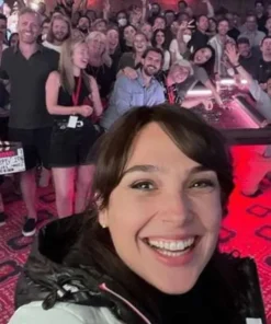 Gal Gadot Heart of Stone White Puffer Jacket