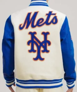 Kate Upton New York Mets Varsity Jacket back pose