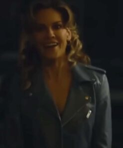 Ordinary Angels 2023 Hilary Swank Blue Jacket