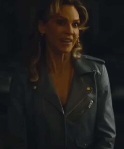 Ordinary Angels 2023 Hilary Swank Blue Jacket
