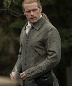Outlander S07 Sam Heughan Gray Coat