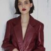 The Blind 2023 Kaelyn Wilkins Maroon Coat