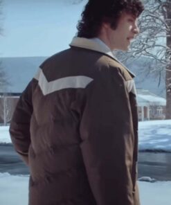 The Holdovers 2023 Dominic Sessa Brown Puffer Jacket