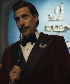 The Hunger Games 2023 Jason Schwartzman Velvet Blazer