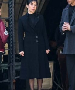 The Penguin 2024 Sofia Falcone Black Coat