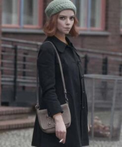 The Queen’s Gambit Anya Taylor-Joy Black Coat