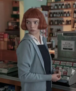 The Queen’s Gambit Anya Taylor-Joy Blue Sweater