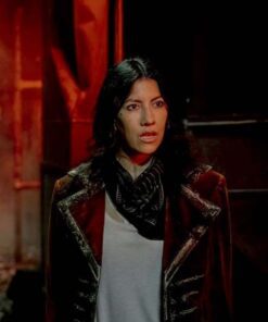 Twisted Metal 2023 Stephanie Beatriz Red Velvet Blazer