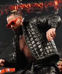 WWE Raw 2023 Seth Rollins Black Puffer Jacket