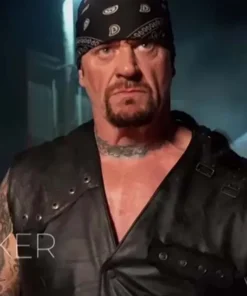 WWE Wrestlemania 36 Undertaker Real Leather Vest