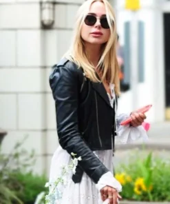 kimberley-garner-blue-bird-cafe-2023-leather-jacket