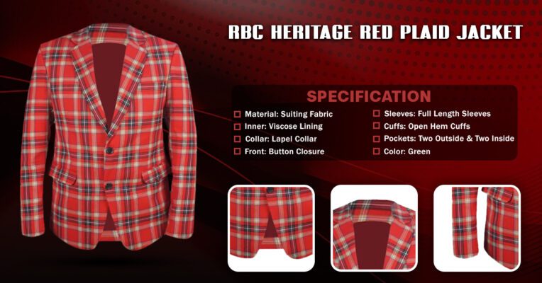 RBC Heritage Red Plaid Jacket