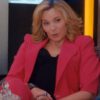 Glamorous 2023 Kim Cattrall Pink Blazer