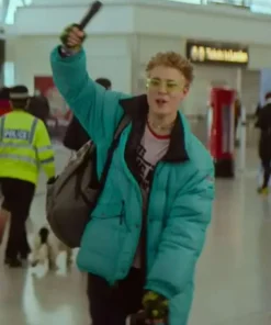 Love At First Sight 2023 Ben Hardy Puffer Jacket