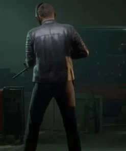 Payday 3 Wolf Leather Jacket back