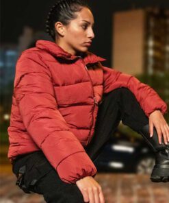 Sky High Rosa Red Puffer Jacket