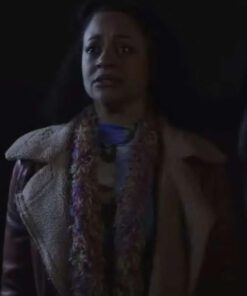 The Puppetman Angel Prater Shearling Brown Jacket